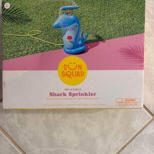 Blue Inflatable Shark Sprinkler